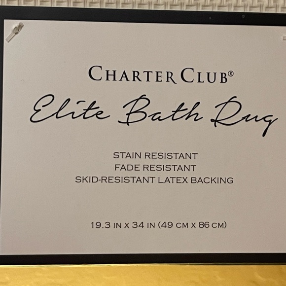 NWT - Charter Club Elite Striped Bath Rug - Picture 4 of 9